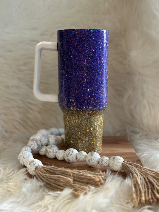 Glitter 40oz  stainless steel tumbler