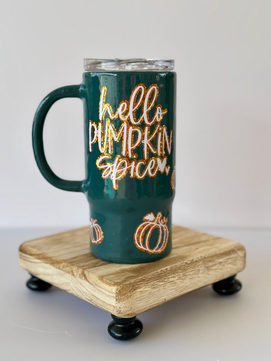 16oz Hello pumpkin spice tumbler