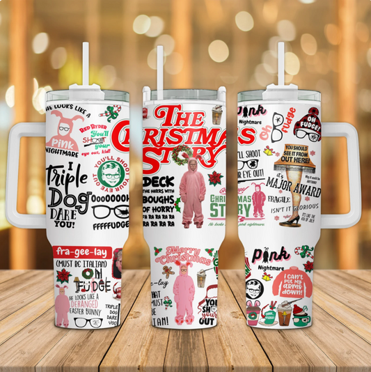 40 oz Christmas Story tumbler